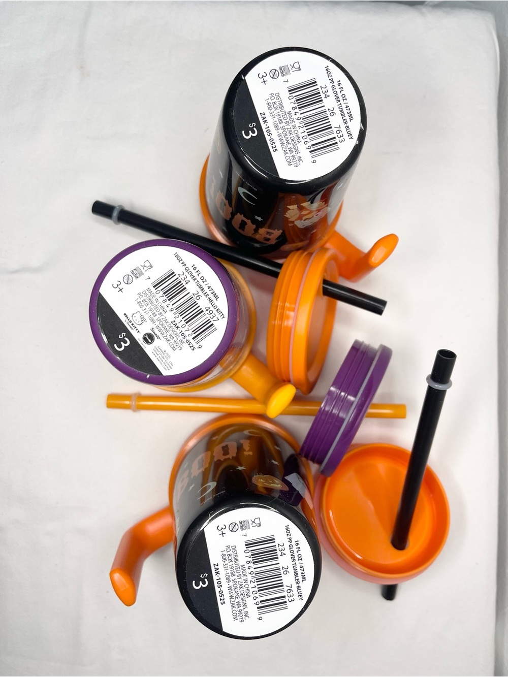 Halloween Travel Cup (3) Set in Purple and Black - Picture 3 of 4
